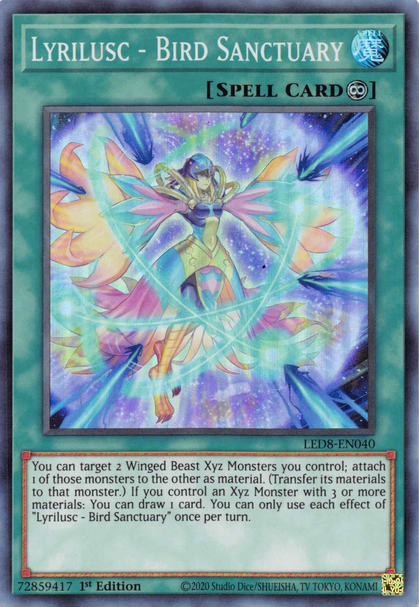 Lyrilusc - Bird Sanctuary [LED8-EN040] Super Rare | Good Games Morley
