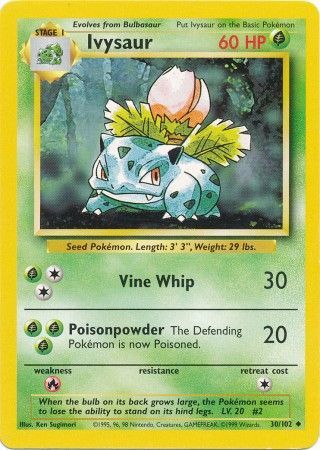 Ivysaur (30/102) [Base Set Unlimited] | Good Games Morley