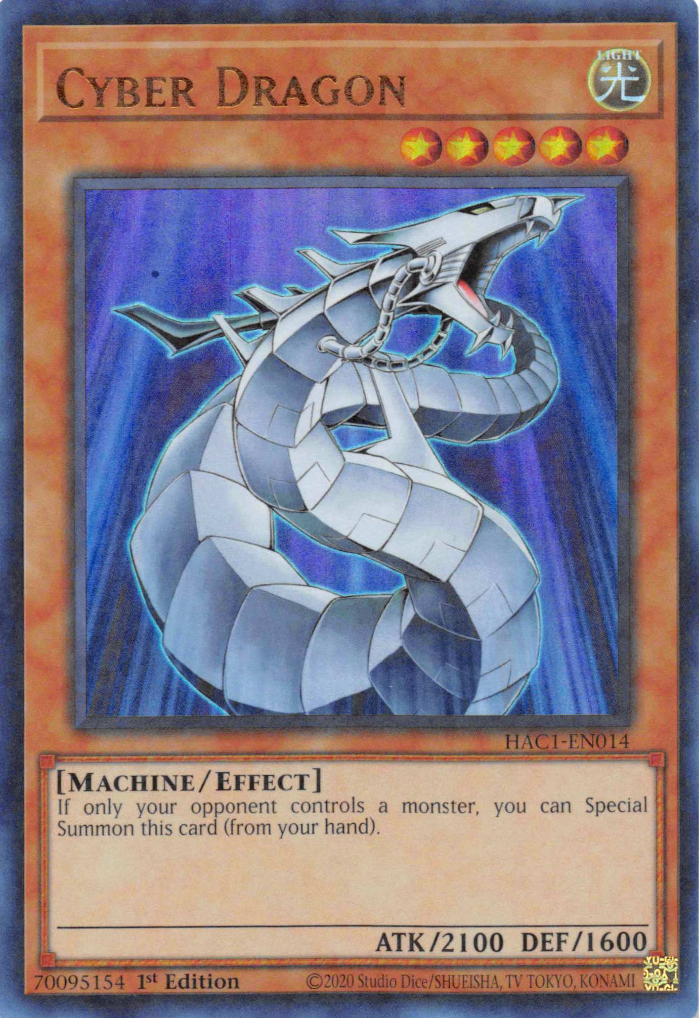 Cyber Dragon (Duel Terminal) [HAC1-EN014] Parallel Rare | Good Games Morley