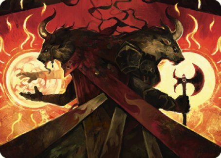 Hurloon Battle Hymn Art Card [Dominaria United Art Series] | Good Games Morley