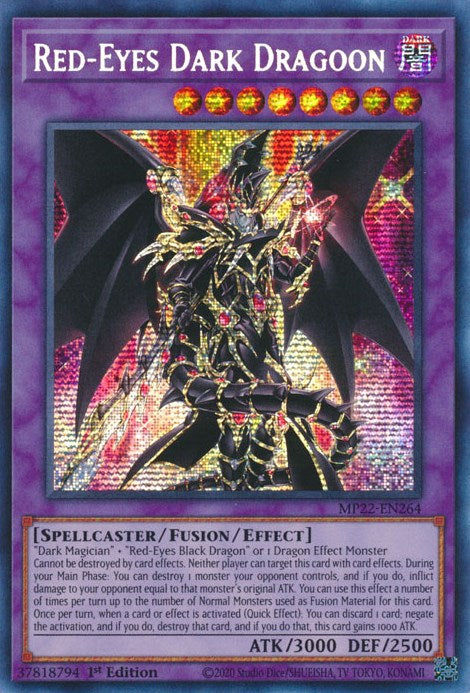 Red-Eyes Dark Dragoon [MP22-EN264] Prismatic Secret Rare | Good Games Morley