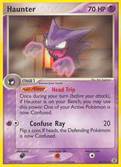 Haunter (34/112) [EX: FireRed & LeafGreen] | Good Games Morley