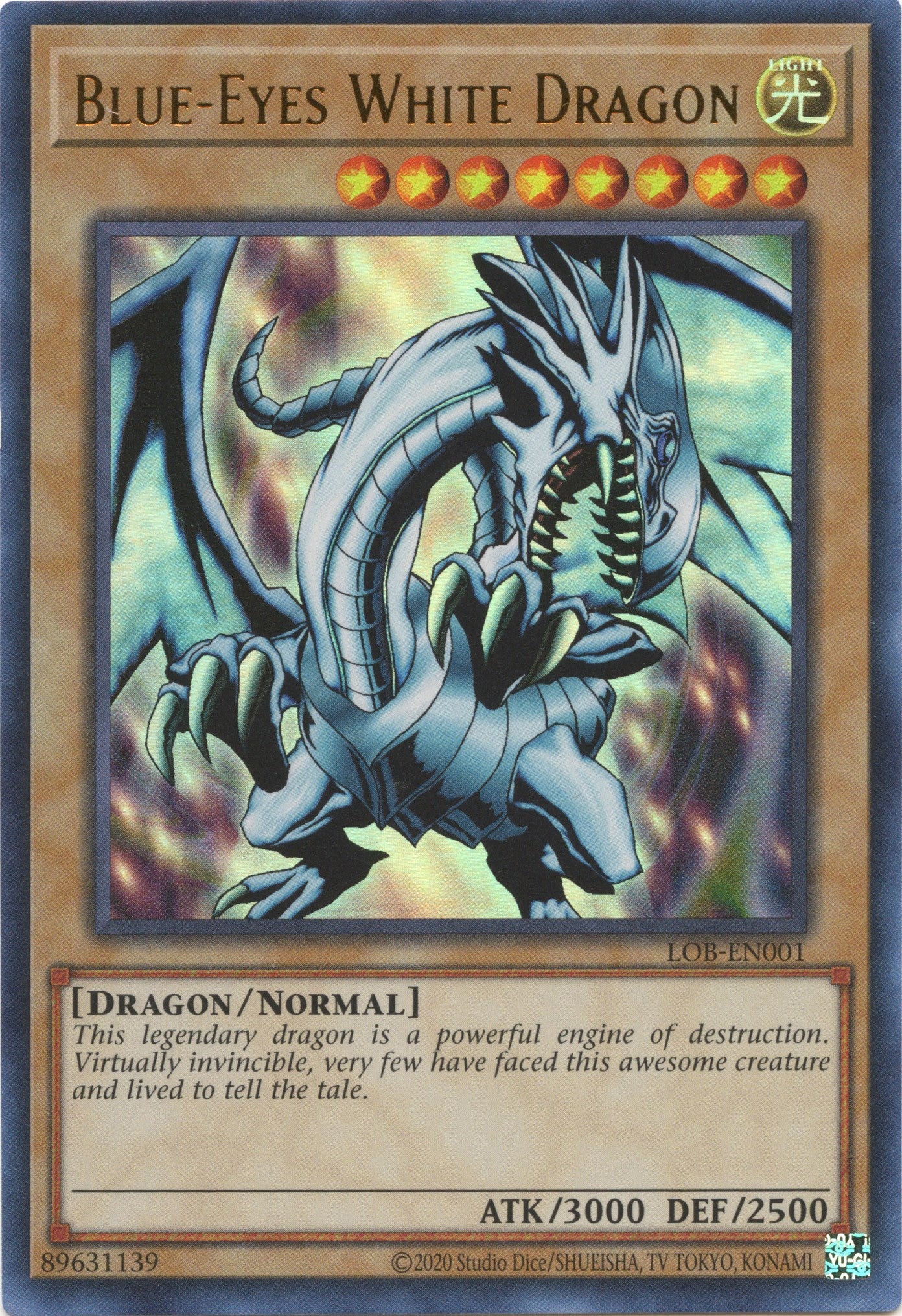Blue-Eyes White Dragon (25th Anniversary) [LOB-EN001] Ultra Rare | Good Games Morley