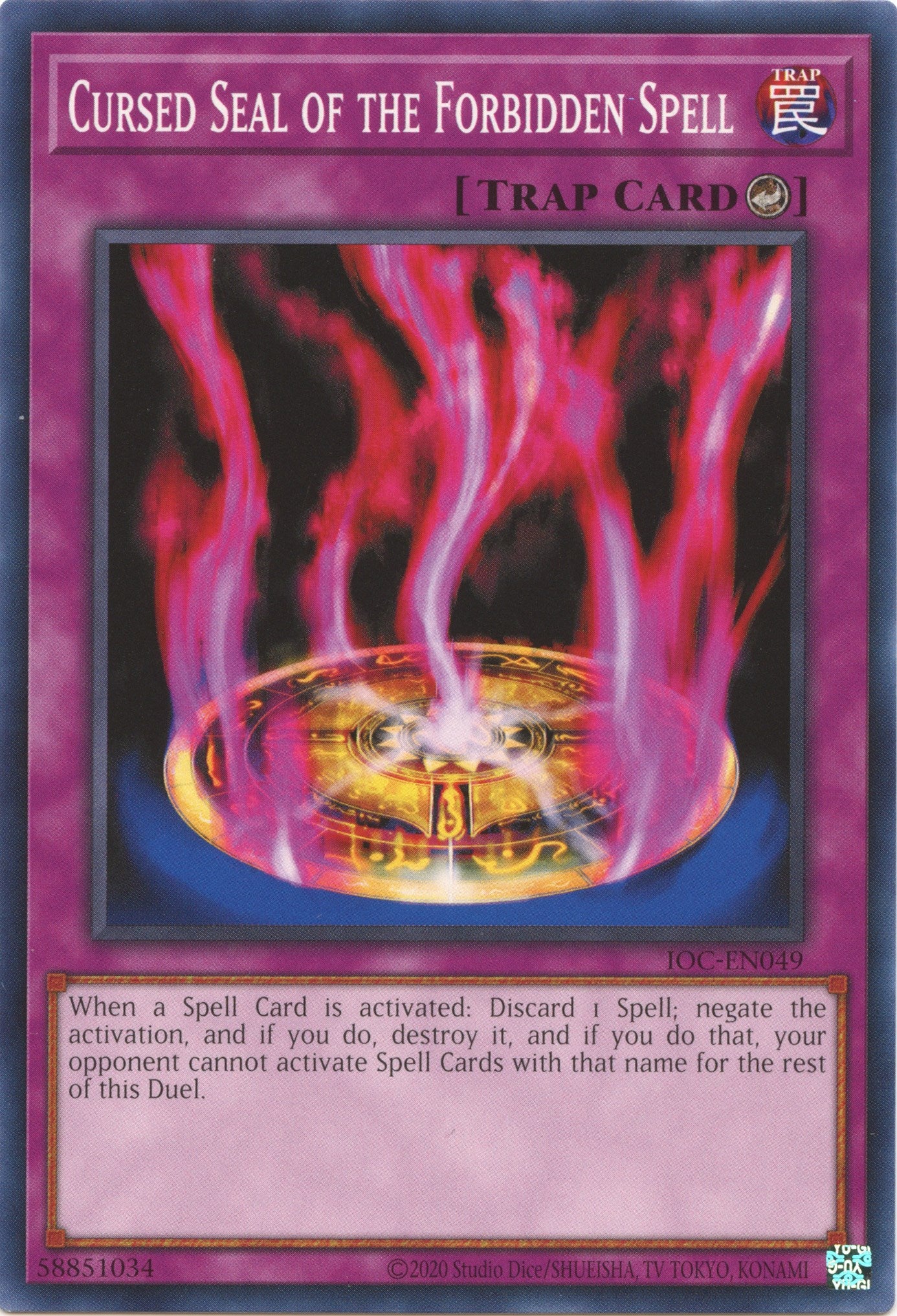 Cursed Seal of the Forbidden Spell (25th Anniversary) [IOC-EN049] Common | Good Games Morley