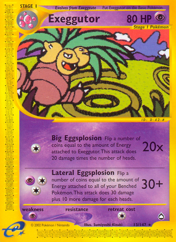 Exeggutor (13/147) [Aquapolis] | Good Games Morley