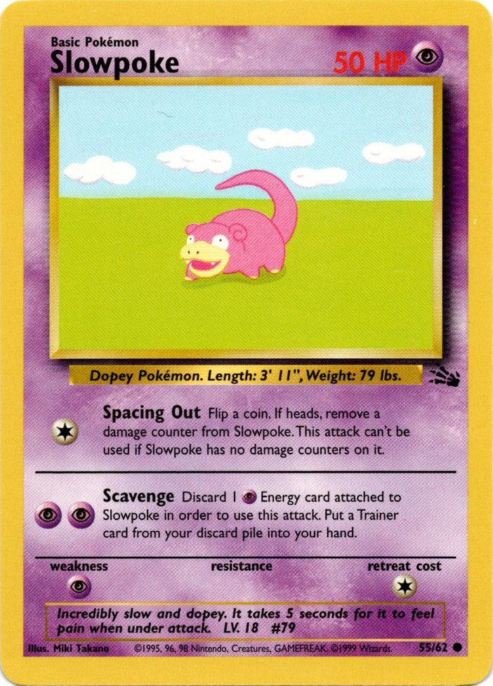 Slowpoke (55/62) [Fossil Unlimited] | Good Games Morley
