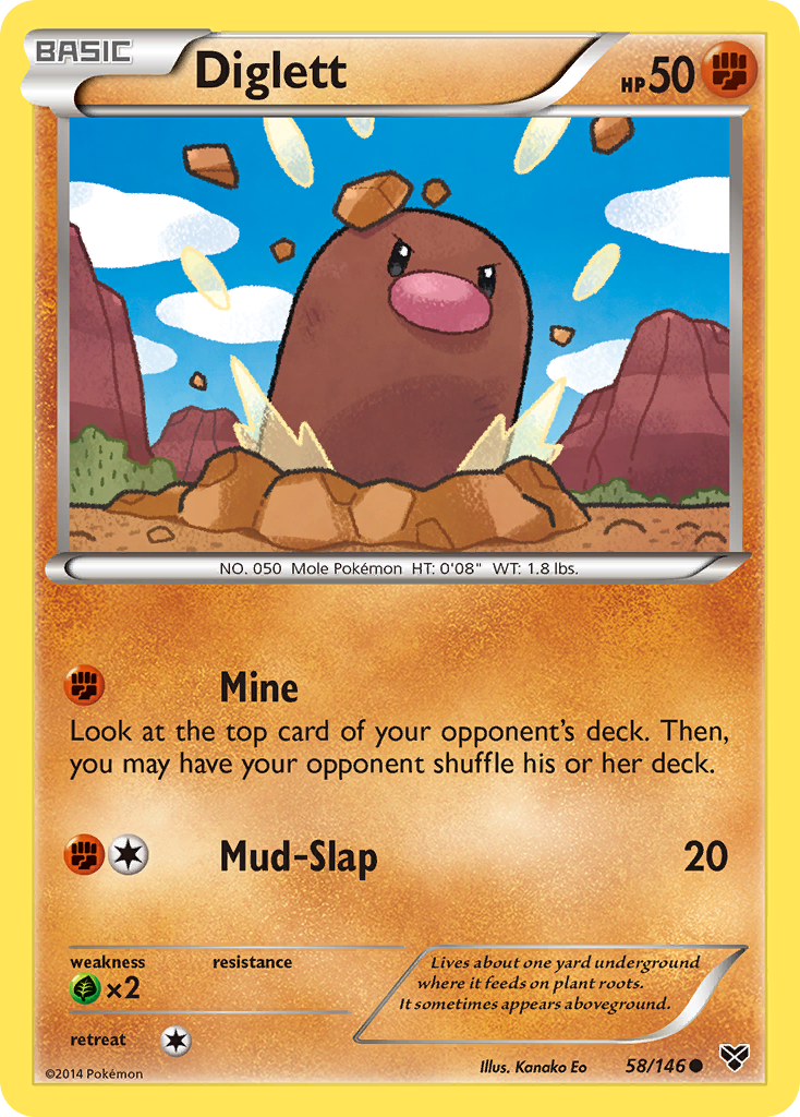 Diglett (58/146) [XY: Base Set] | Good Games Morley