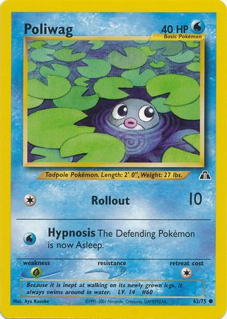 Poliwag (62/75) [Neo Discovery Unlimited] | Good Games Morley