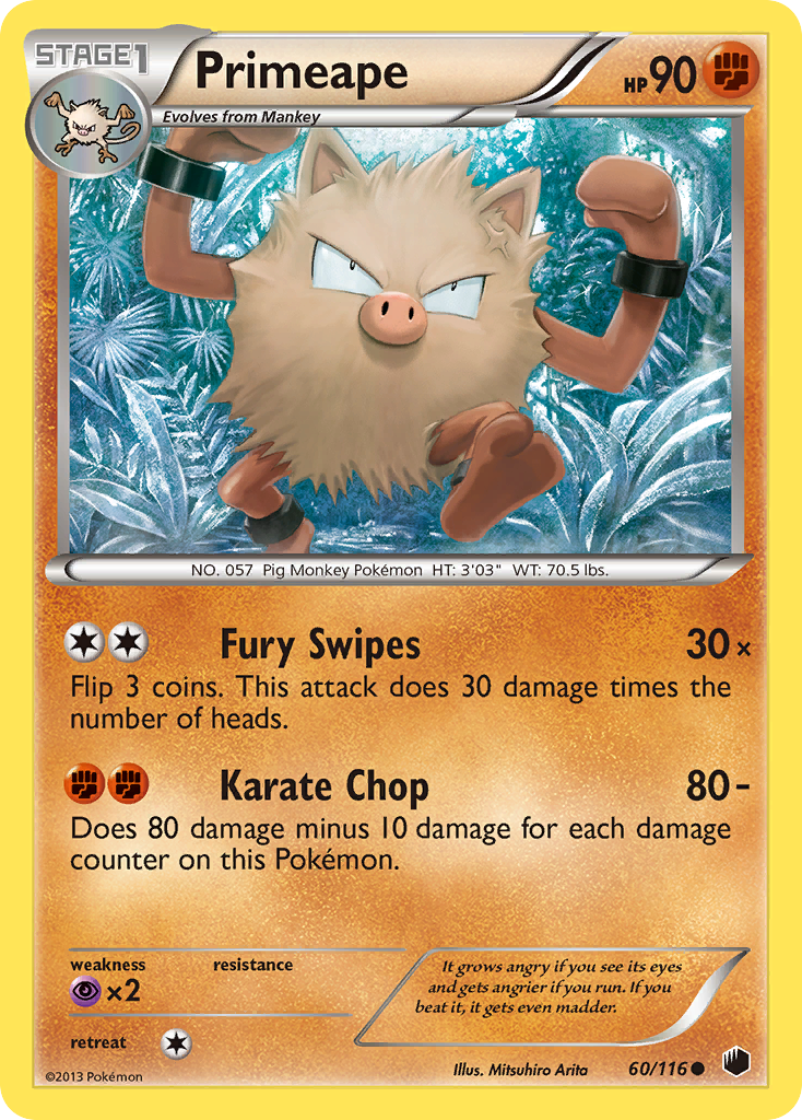 Primeape (60/116) [Black & White: Plasma Freeze] | Good Games Morley