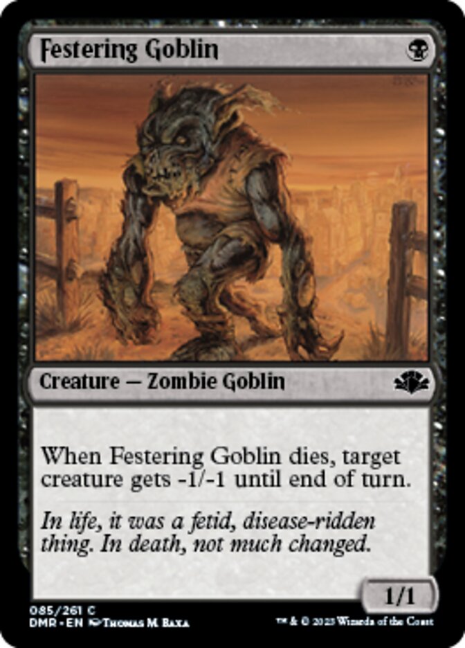 Festering Goblin [Dominaria Remastered] | Good Games Morley