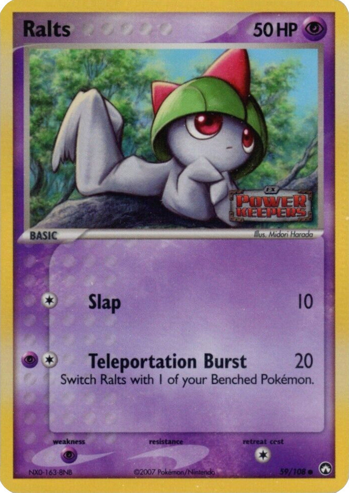 Ralts (59/108) (Stamped) [EX: Power Keepers] | Good Games Morley