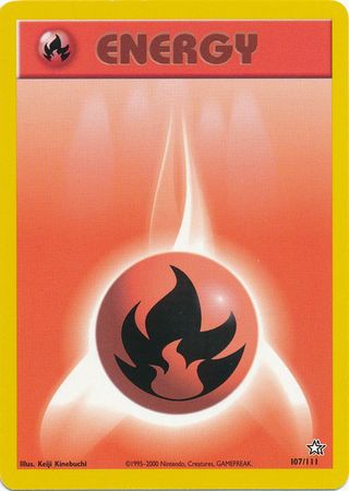 Fire Energy (107/111) [Neo Genesis Unlimited] | Good Games Morley