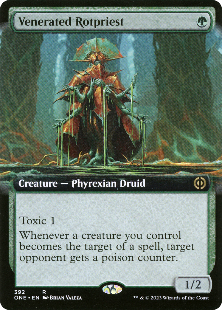 Venerated Rotpriest (Extended Art) [Phyrexia: All Will Be One] | Good Games Morley
