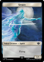 Spirit // Food (0022) Double-Sided Token (Surge Foil) [The Lord of the Rings: Tales of Middle-Earth Tokens] | Good Games Morley