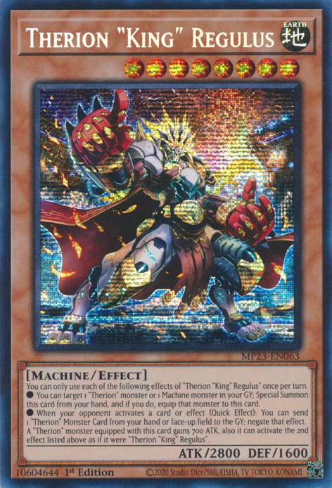 Therion "King" Regulus [MP23-EN063] Prismatic Secret Rare | Good Games Morley