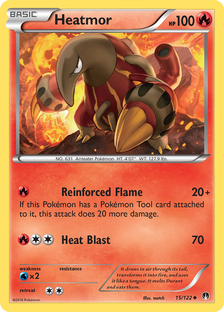 Heatmor (15/122) [XY: BREAKpoint] | Good Games Morley