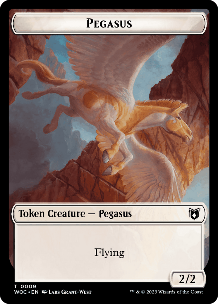 Pirate // Pegasus Double-Sided Token [Wilds of Eldraine Commander Tokens] | Good Games Morley