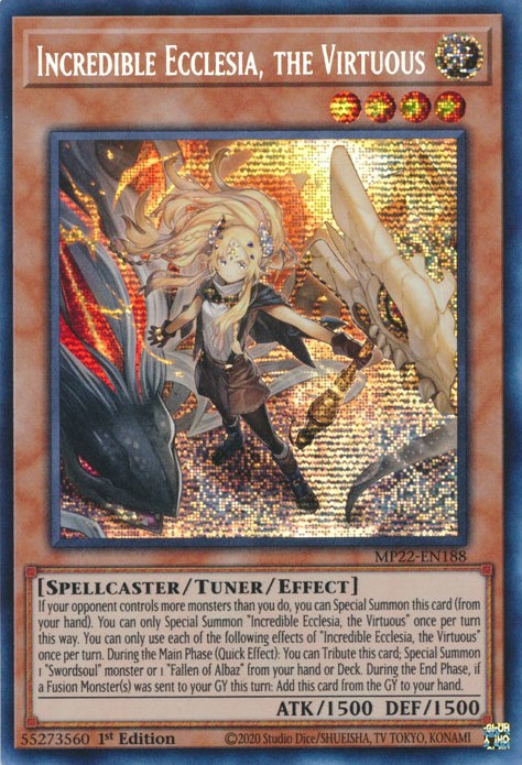 Incredible Ecclesia, the Virtuous [MP22-EN188] Prismatic Secret Rare | Good Games Morley
