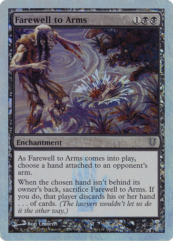 Farewell to Arms (Alternate Foil) [Unhinged] | Good Games Morley