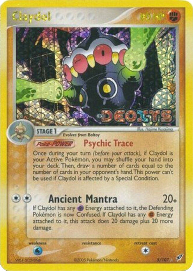 Claydol (5/107) (Stamped) [EX: Deoxys] | Good Games Morley