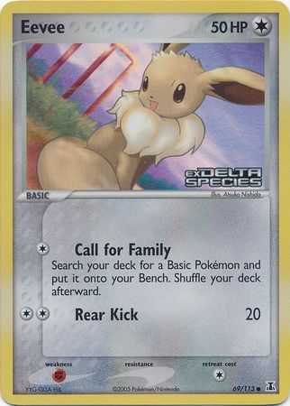 Eevee (69/113) (Stamped) [EX: Delta Species] | Good Games Morley