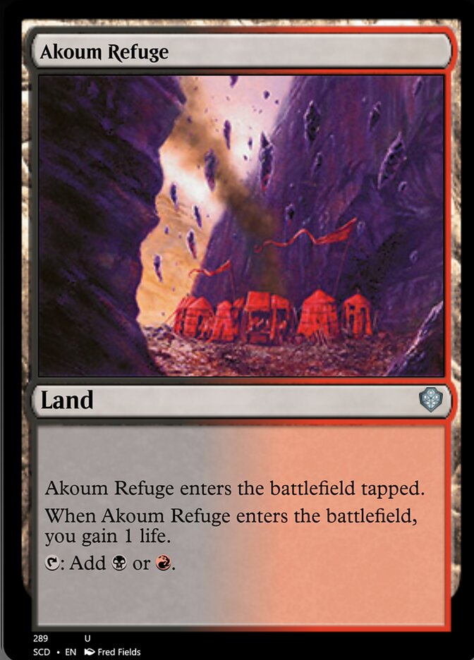 Akoum Refuge [Starter Commander Decks] | Good Games Morley