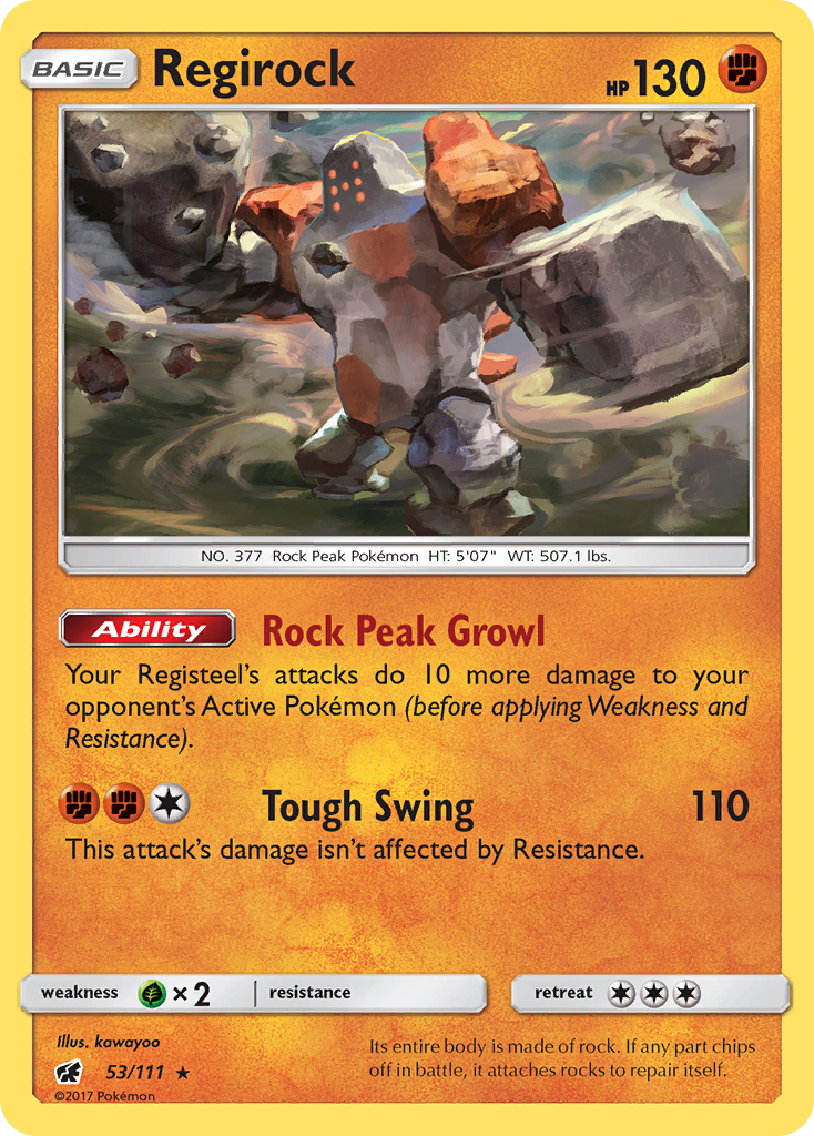 Regirock (53/111) [Sun & Moon: Crimson Invasion] | Good Games Morley
