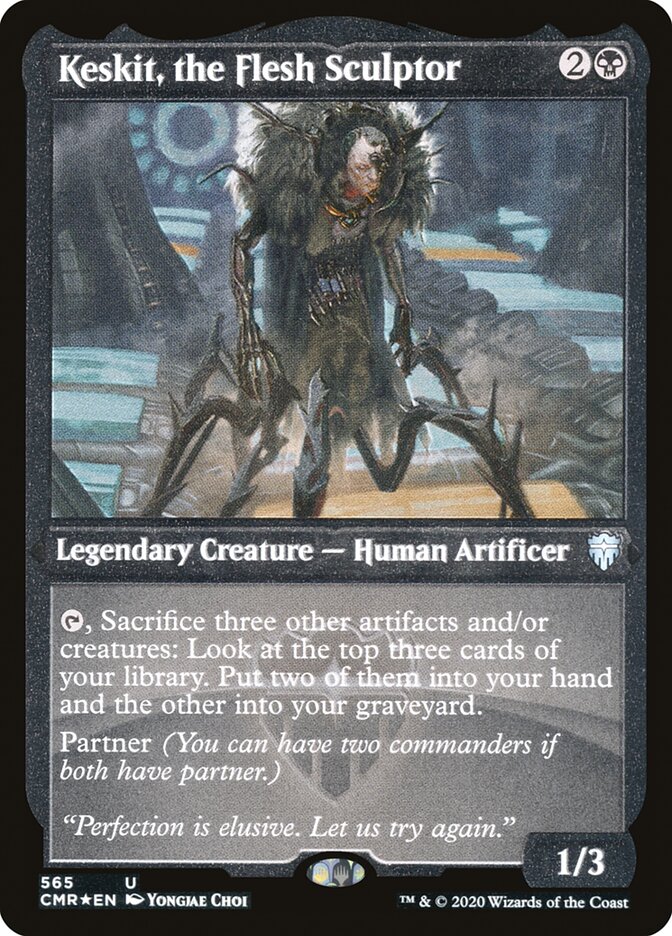 Keskit, the Flesh Sculptor (Etched) [Commander Legends] | Good Games Morley
