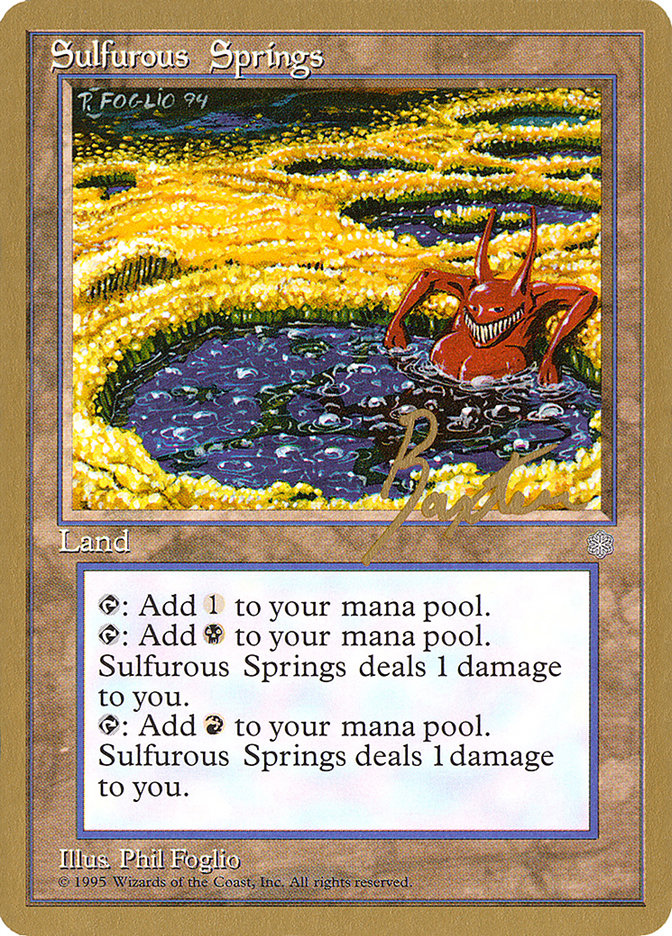 Sulfurous Springs (George Baxter) [Pro Tour Collector Set] | Good Games Morley