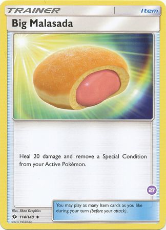 Big Malasada (114/149) (Deck Exclusive #27) [Sun & Moon: Trainer Kit - Alolan Sandslash] | Good Games Morley