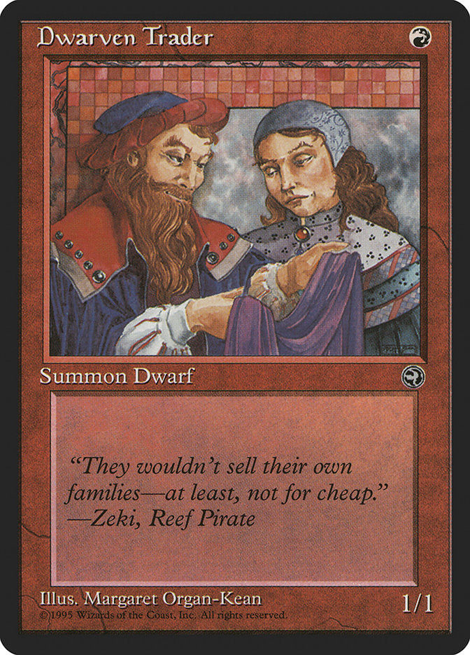 Dwarven Trader (Zeki Flavor Text) [Homelands] | Good Games Morley