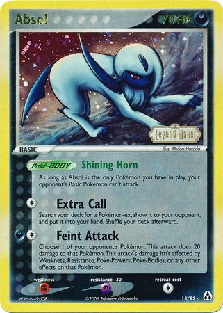 Absol (15/92) (Stamped) [EX: Legend Maker] | Good Games Morley