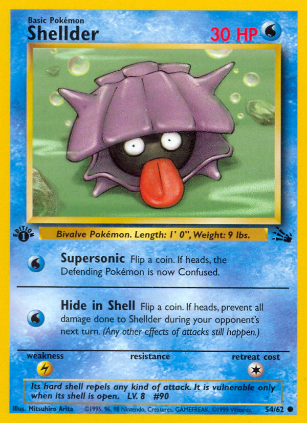 Shellder (54/62) [Fossil 1st Edition] | Good Games Morley