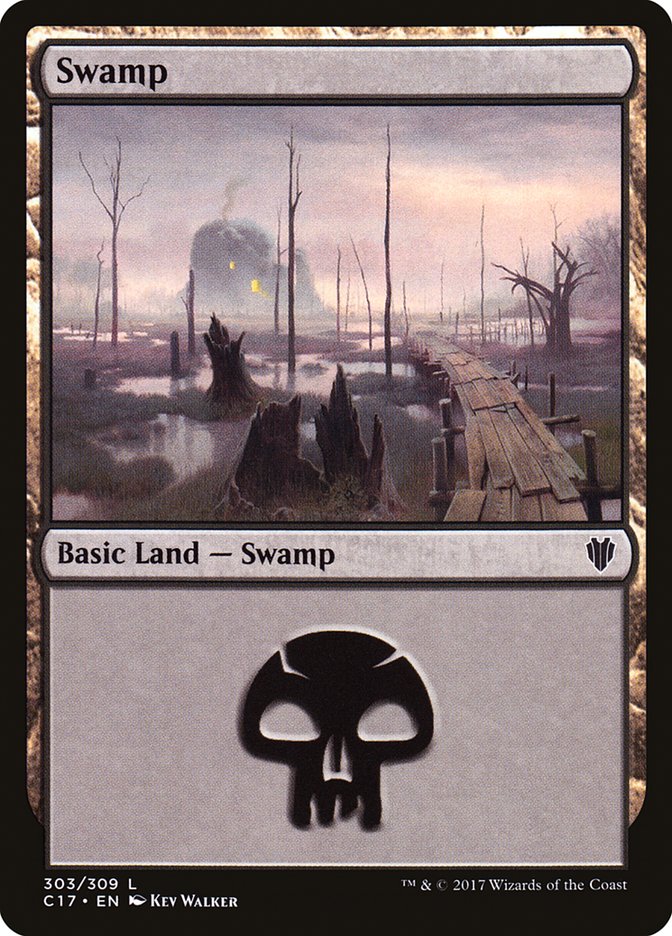 Swamp (303) [Commander 2017] | Good Games Morley