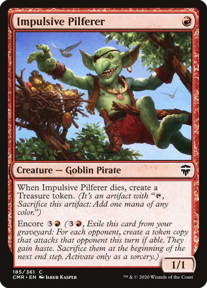 Impulsive Pilferer [Commander Legends] | Good Games Morley