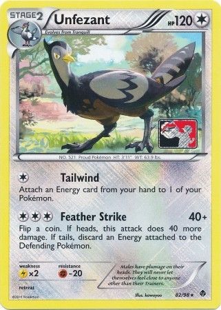 Unfezant (82/98) (League Promo) [Black & White: Emerging Powers] | Good Games Morley