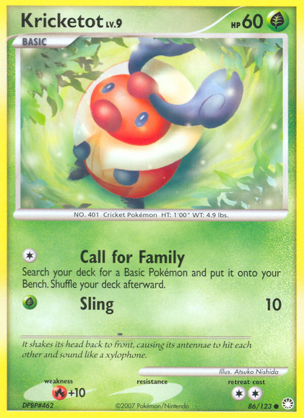 Kricketot (86/123) [Diamond & Pearl: Mysterious Treasures] | Good Games Morley