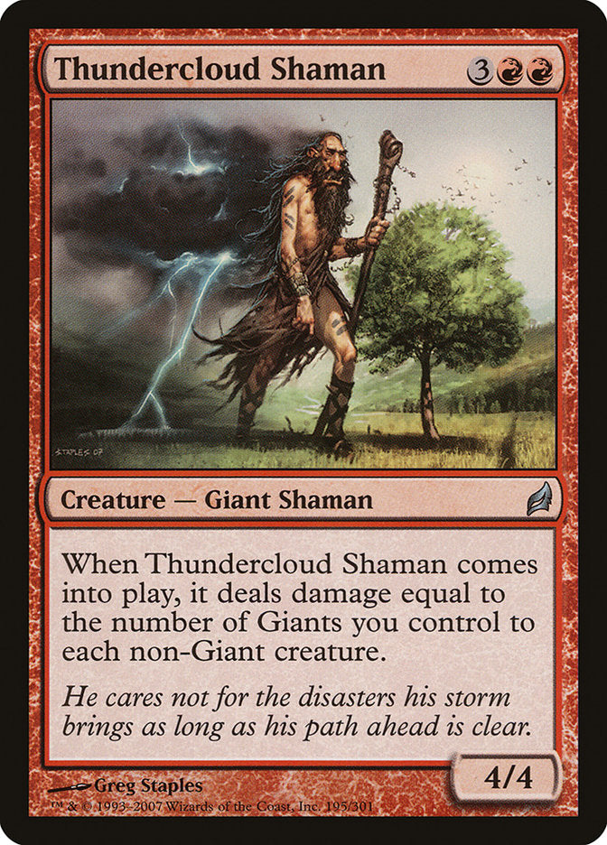 Thundercloud Shaman [Lorwyn] | Good Games Morley