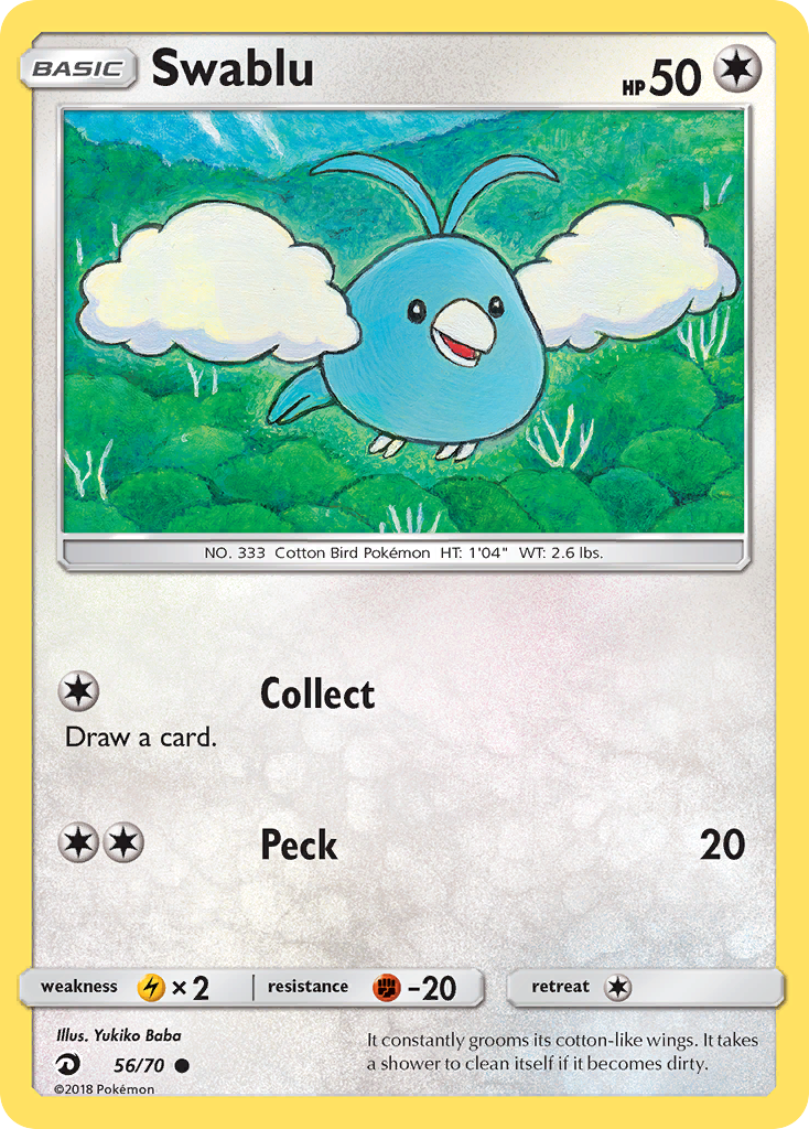 Swablu (56/70) [Sun & Moon: Dragon Majesty] | Good Games Morley