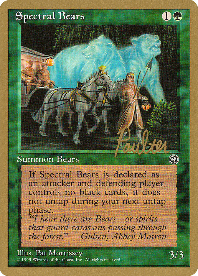Spectral Bears (Preston Poulter) [Pro Tour Collector Set] | Good Games Morley