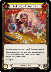 Pick a Card, Any Card (Yellow) [EVR168] (Everfest)  1st Edition Rainbow Foil | Good Games Morley