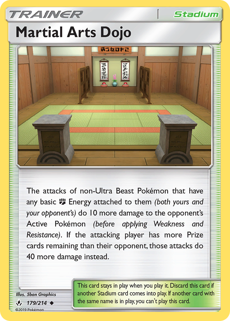 Martial Arts Dojo (179/214) [Sun & Moon: Unbroken Bonds] | Good Games Morley