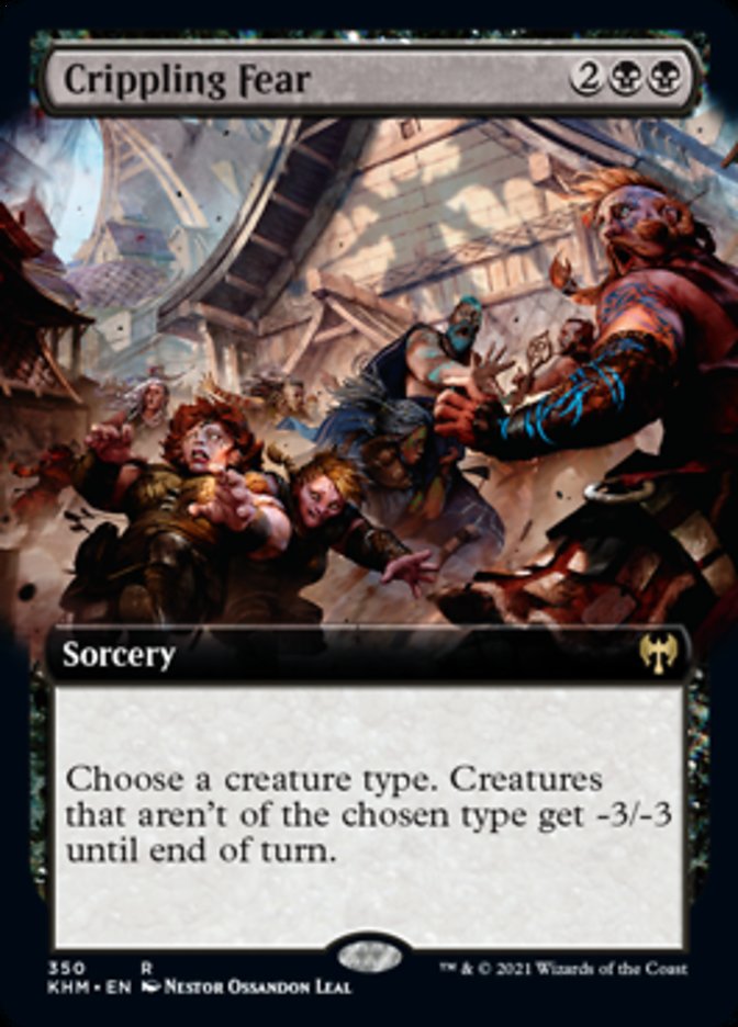 Crippling Fear (Extended Art) [Kaldheim] | Good Games Morley