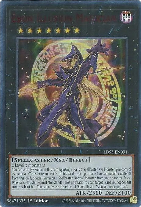 Ebon Illusion Magician (Red) [LDS3-EN091] Ultra Rare | Good Games Morley