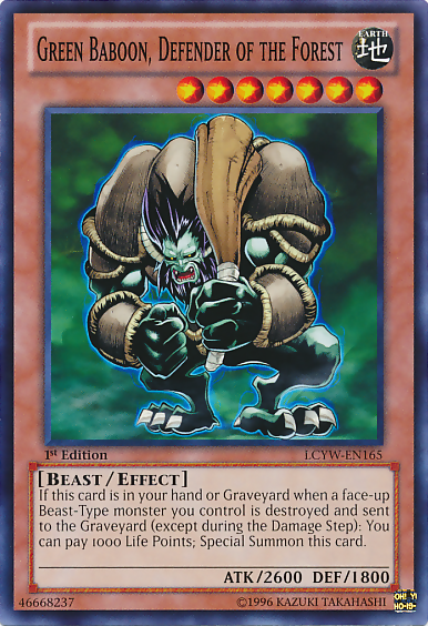 Green Baboon, Defender of the Forest [LCYW-EN165] Common | Good Games Morley