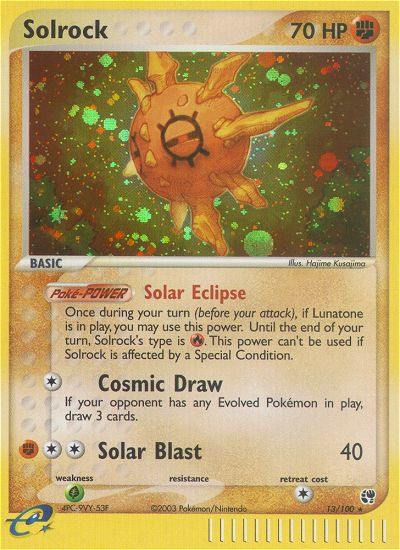 Solrock (13/100) [EX: Sandstorm] | Good Games Morley