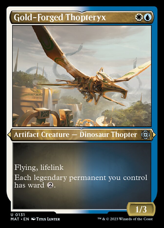 Gold-Forged Thopteryx (Foil Etched) [March of the Machine: The Aftermath] | Good Games Morley