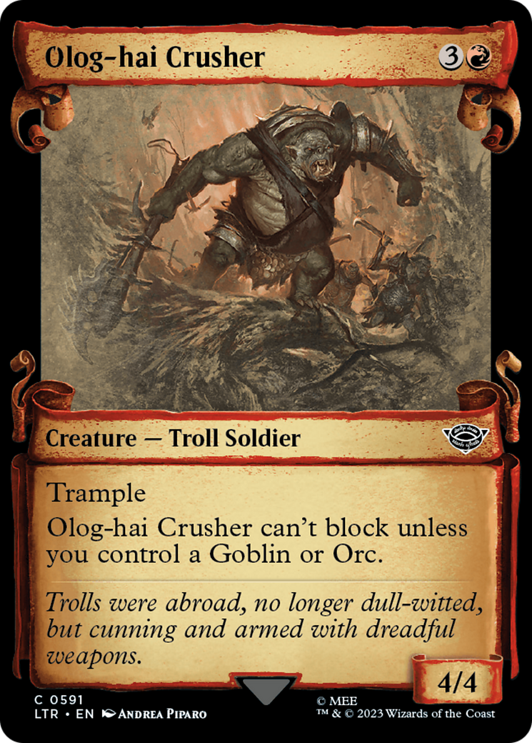 Olog-Hai Crusher [The Lord of the Rings: Tales of Middle-Earth Showcase Scrolls] | Good Games Morley