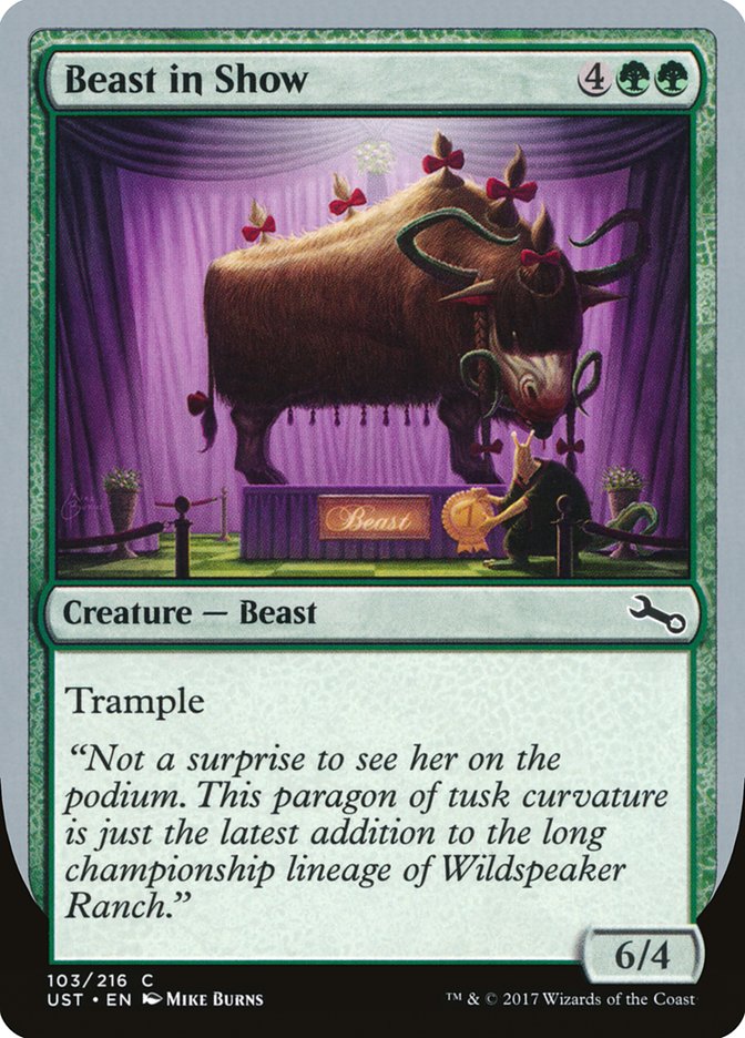Beast in Show ("Not a surprise...") [Unstable] | Good Games Morley