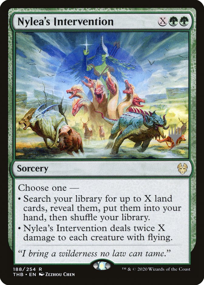 Nylea's Intervention (Promo Pack) [Theros Beyond Death Promos] | Good Games Morley